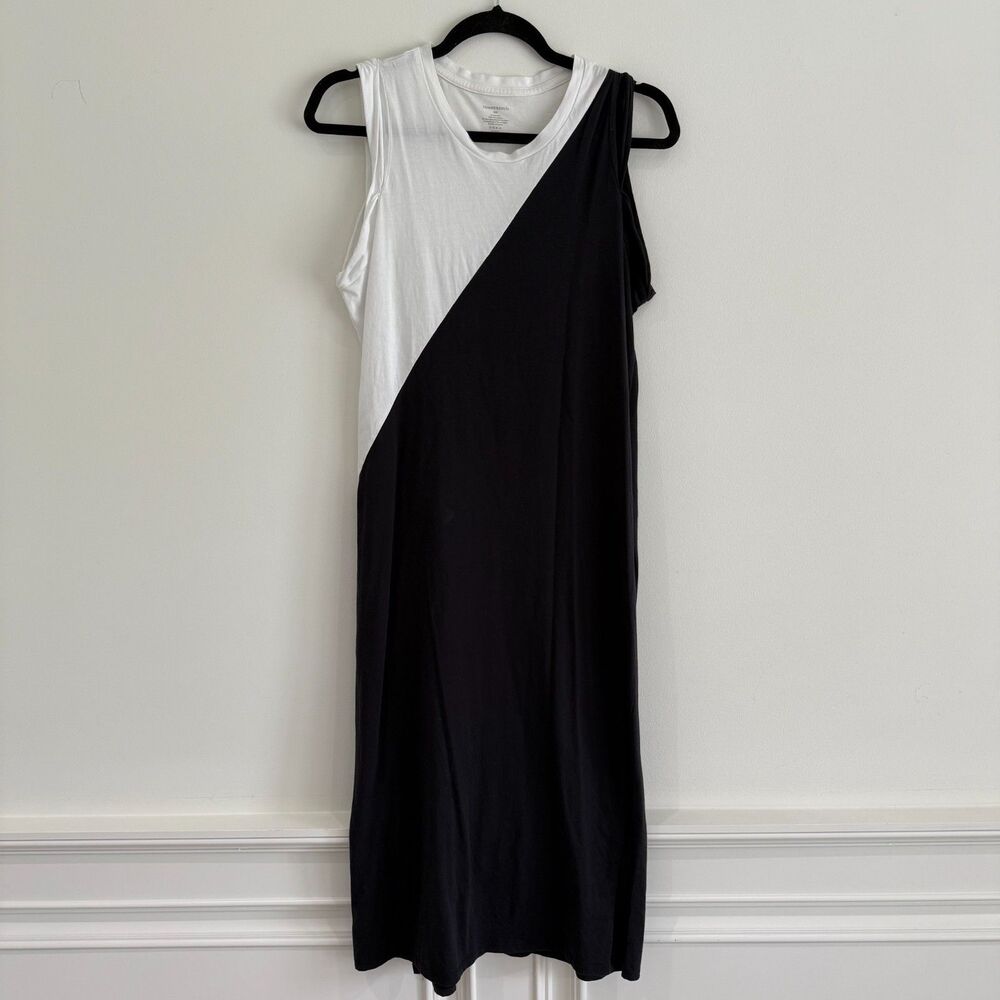 Summersalt The Luxe Pima Everywhere Dress - Sea Urchin/White Sand - EUC - Size M